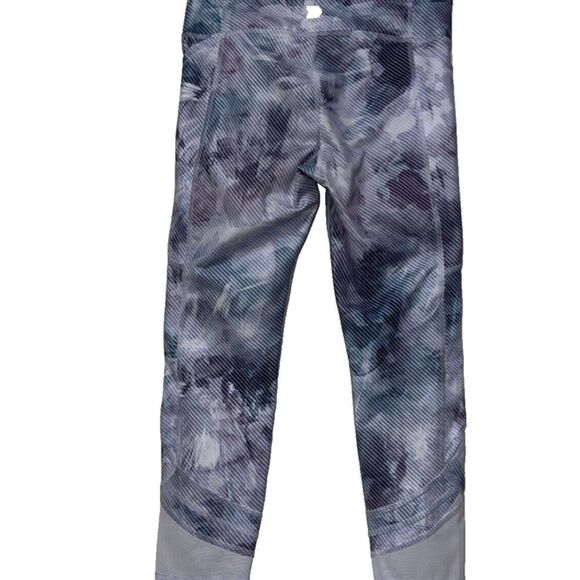 Girls Contour High Waist Capri Purple Leggings w Mesh All In Motion M (7/8) - Picture 3 of 6